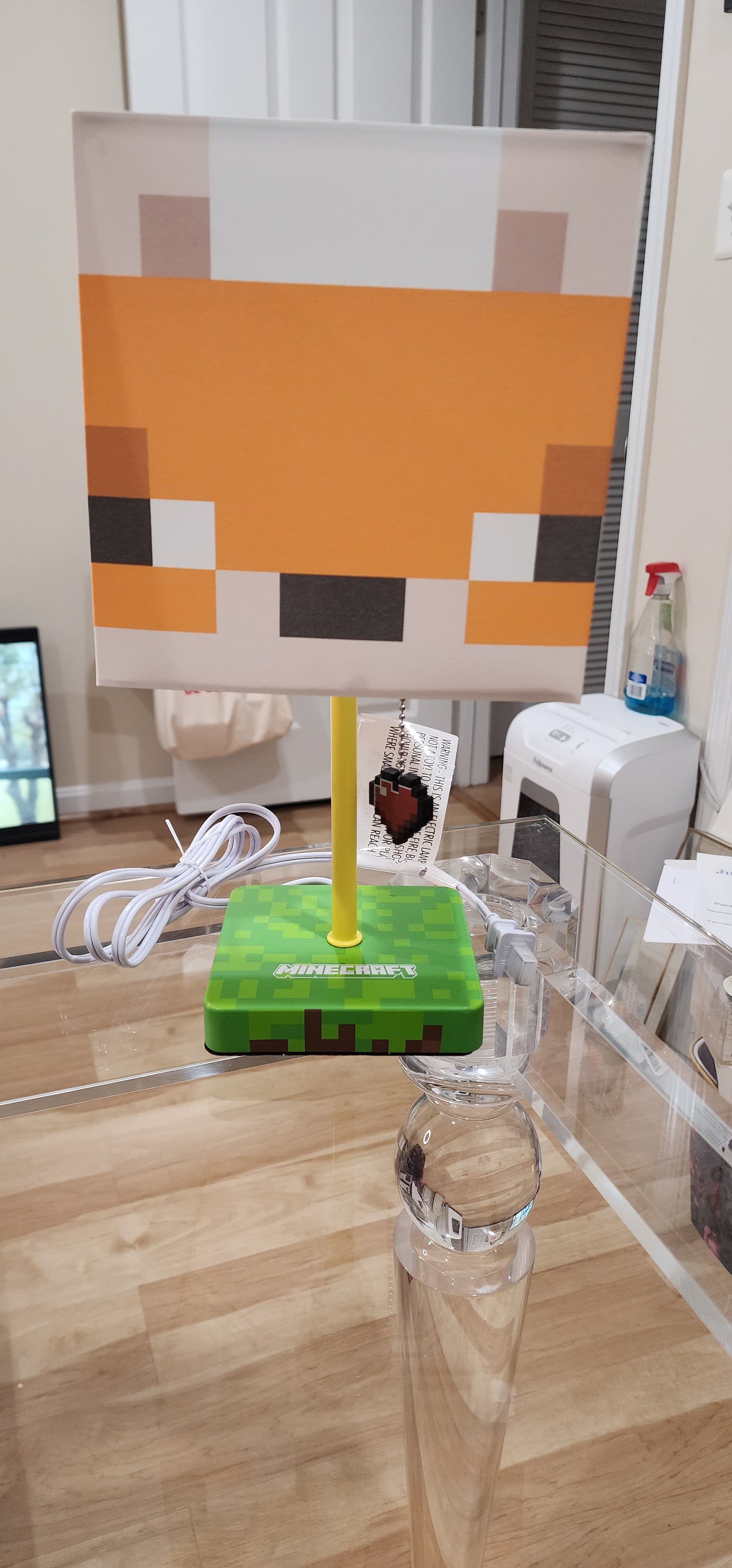 Minecraft Fox Children's Lamp