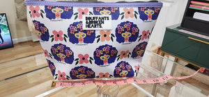 Lilac Bouffants & Broken Hearts Cosmetic Bag