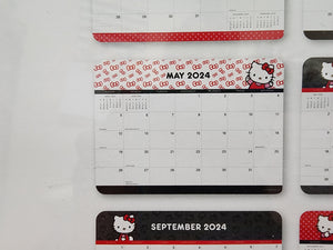 Hello Kitty 12-Month Decorative Desk Blotter (January to December 2024)