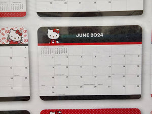 Hello Kitty 12-Month Decorative Desk Blotter (January to December 2024)