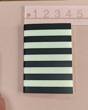 Kate Spade Black Stripe/Painterly Cheetah Ikat Green Notebook Set