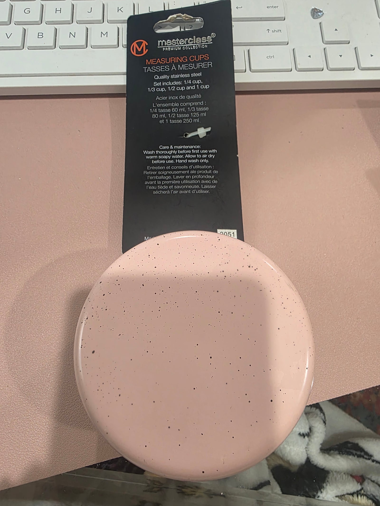 Pink Speckled MasterClass Premium Collection Measuring Cups