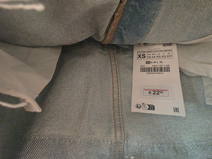 Light Blue Denim Crop Top (Size XS)
