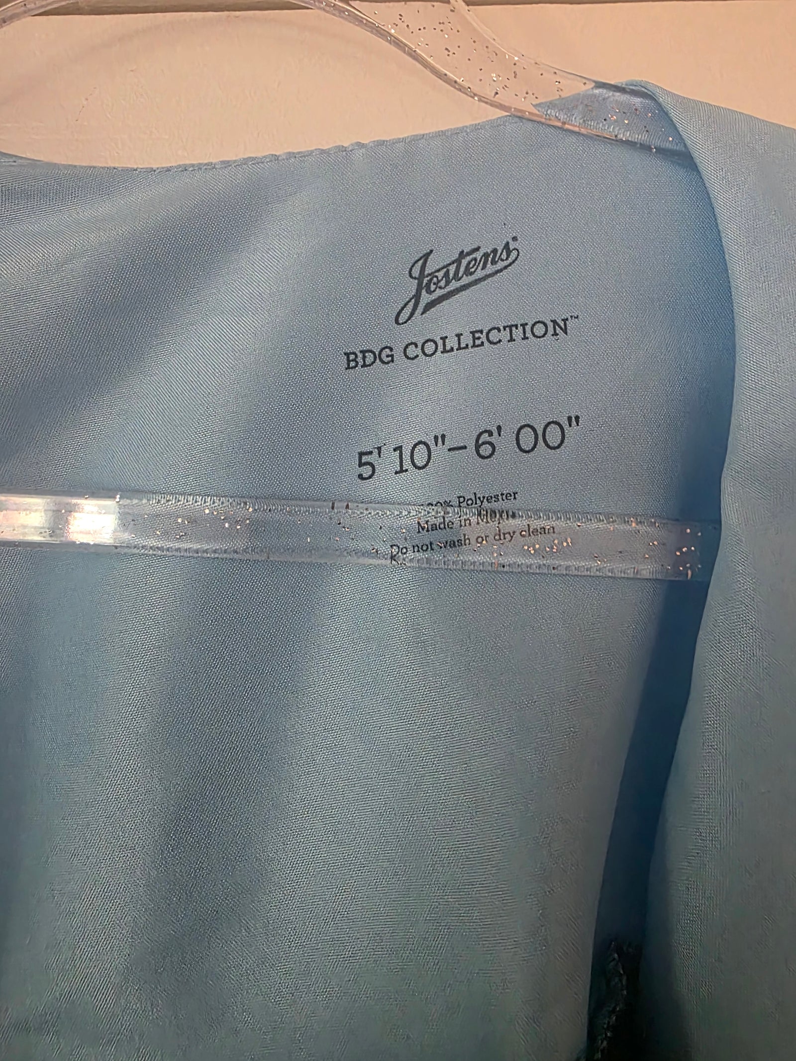Unisex Jostens High School Graduation Gown (Royal Navy/Light Blue) - Used Once
