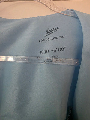Unisex Jostens High School Graduation Gown (Royal Navy/Light Blue) - Used Once