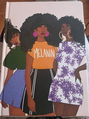 "Melanin" Journal includes 200 Lined Pages