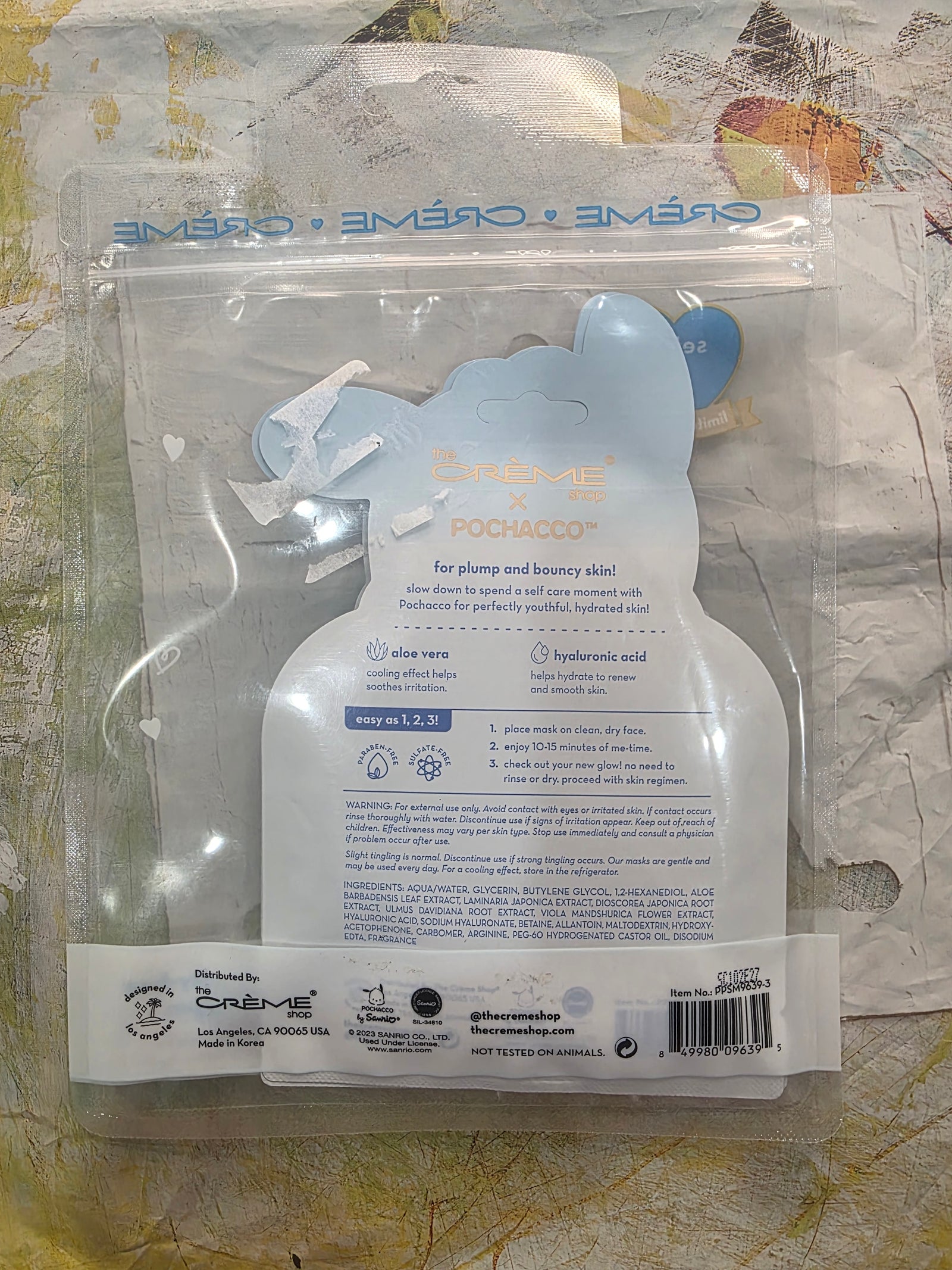 CREME Shop x Pochacco Perfectly Plump! Printed Essence Sheets (Set of 3)