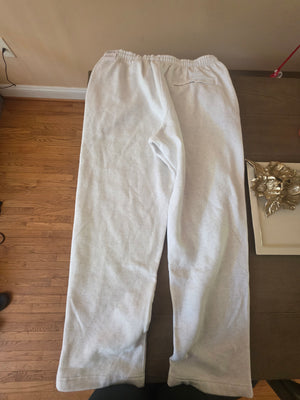Mens Nike Straight Leg Standard Fit Regular Length Pants (Size XL) Off White