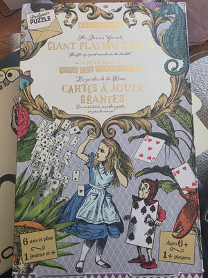Alice in Wonderland Giant Playing Cards