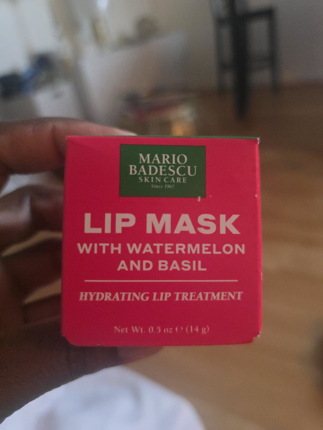 Lip Mask with Watermelon and Basil Hydrating Lip Treatment