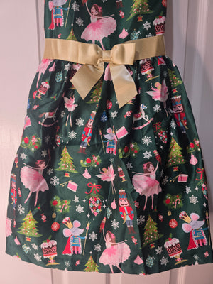 Bonnie Jean Green Christmas Dress (Children's Size 8)