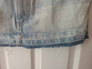 Light Blue Denim Crop Top (Size XS)