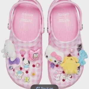 Hello Kitty and Friends Classic Platform Clog Crocs (Size 11) Brand New