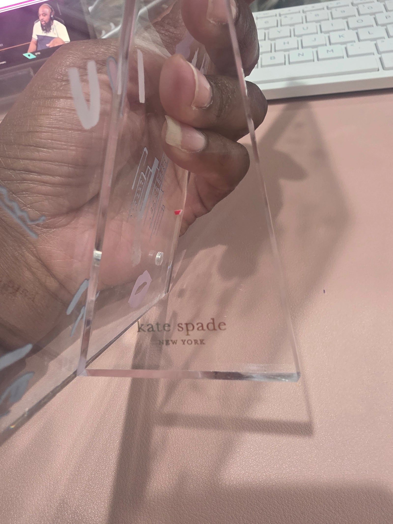 Kate Spade New York Frame Acrylic Magnetic Picture Frame 5 x 7 (In Love Notes)