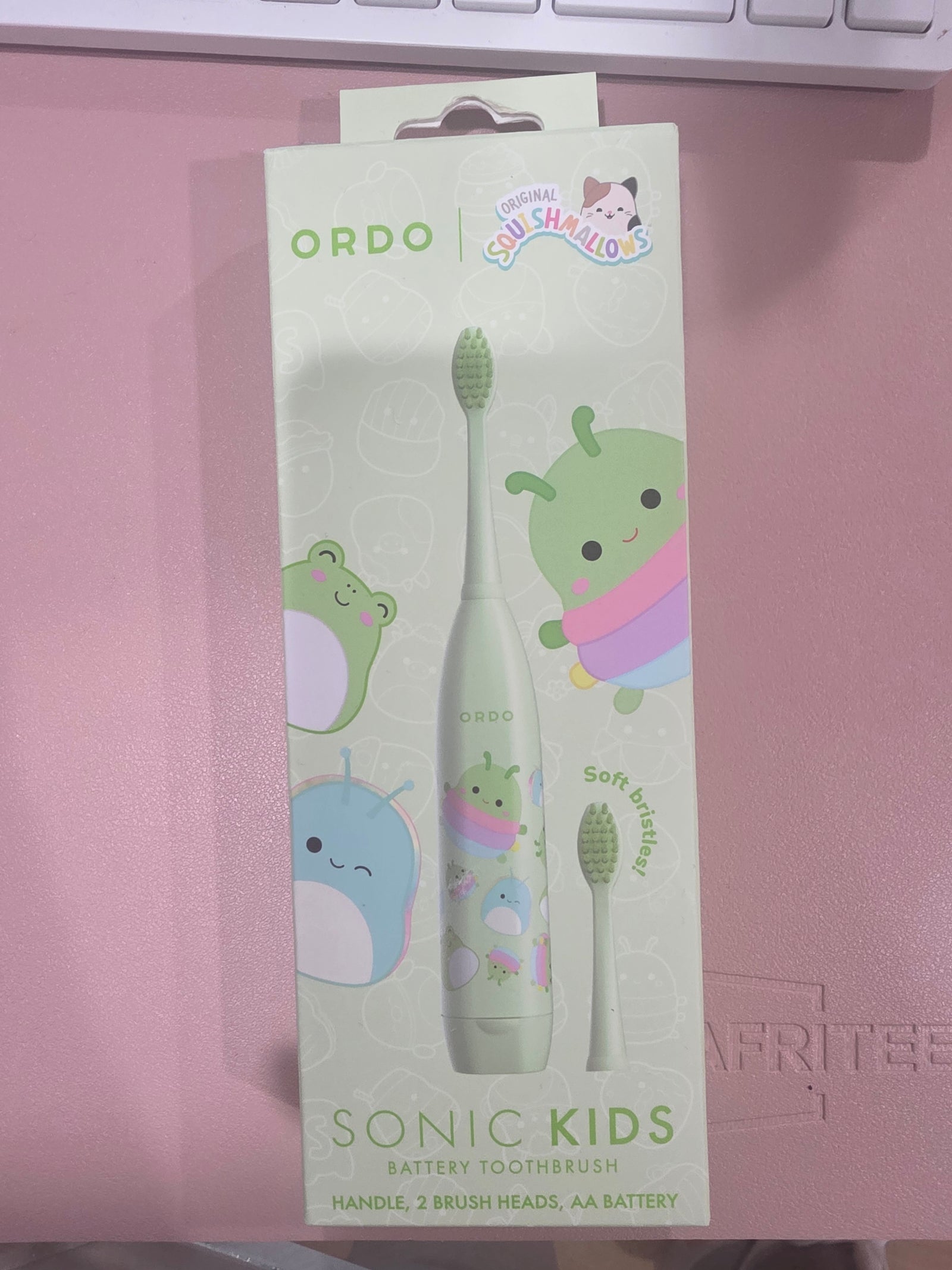 Squishmallows Sonic Kids Battery Toothbrush (Rutabaga, Sid, Wendy)