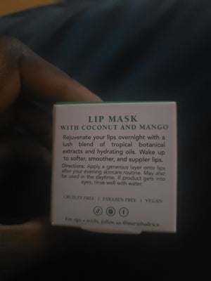 Lip Mask w/Coconut and Mango Hydrating Lip Treatment