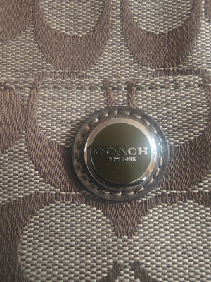Coach Signature Multi-Colored Computer Laptop Tablet Padded Zippered Sleeve Case (Excellent Condition)