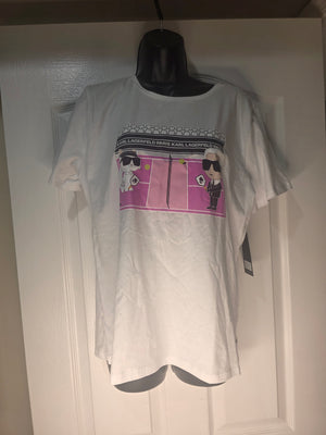 Karl Lagerfeld Paris Duo Pickleball Tee (Size Medium)