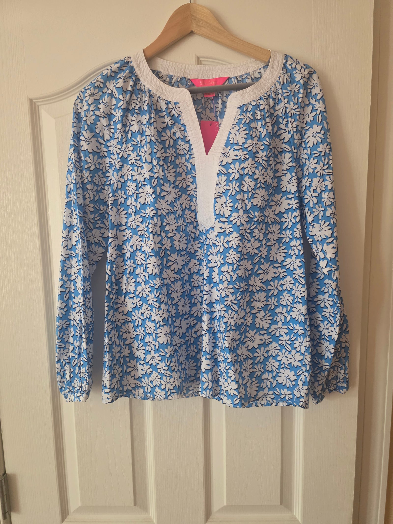 Lily Pulitzer Camryn Tunic XXS Lunar Blue Palm Beach Petals NWT