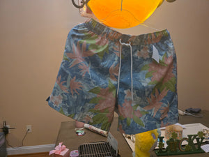 Men's Floral Nike Swim Shorts (Medium)