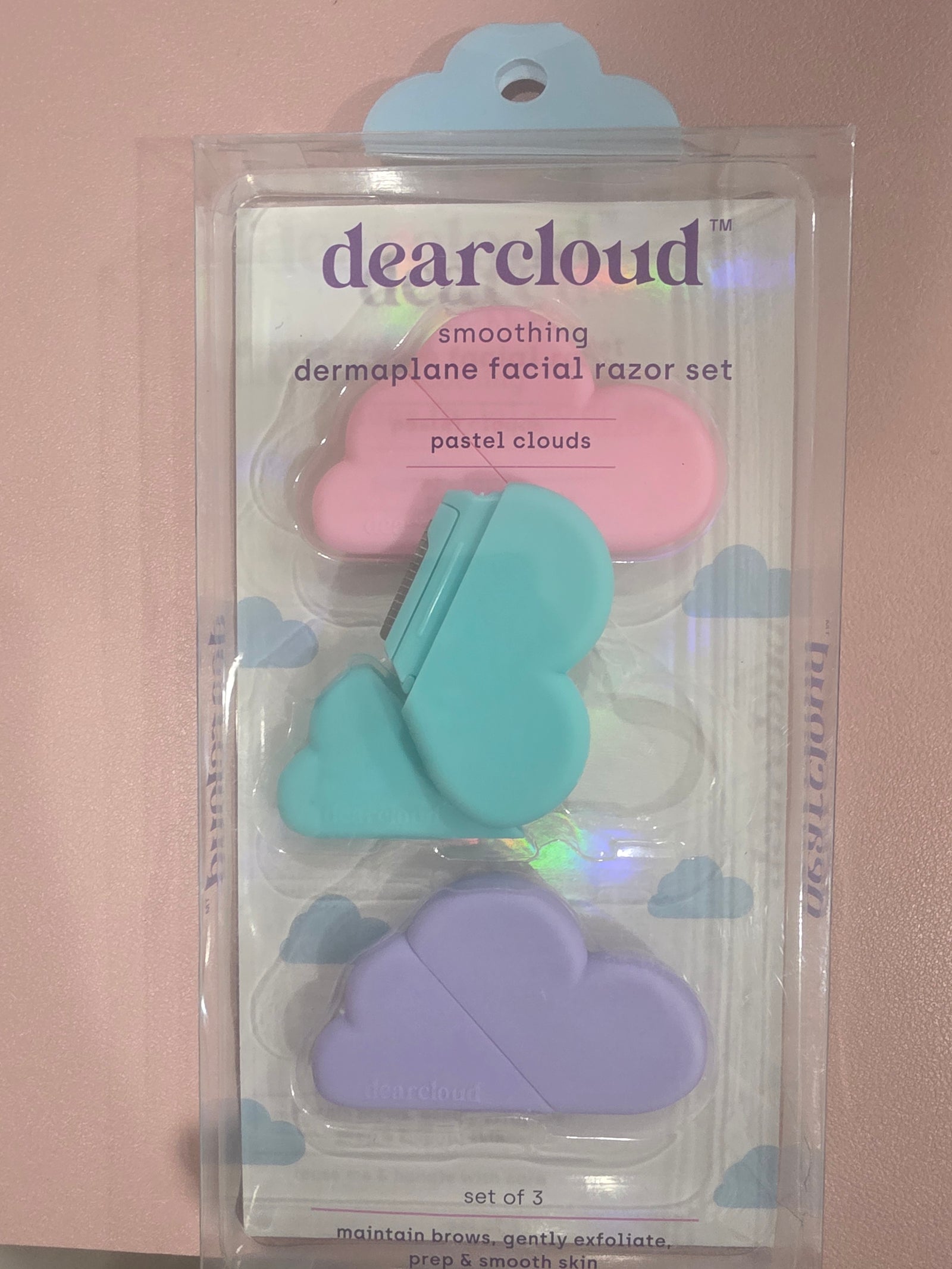 Dearcloud Smoothing Dermaplane Facial Razor Set (Pack of 3)