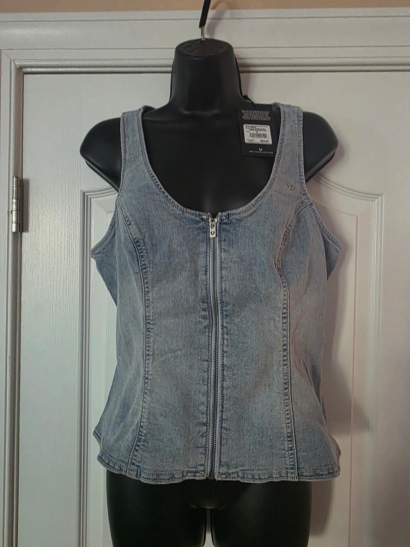 Women’s Denim Bustier Halter Top True Religion (Size Medium (M)) - NWT