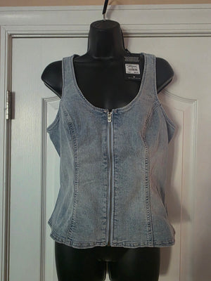 Women’s Denim Bustier Halter Top True Religion (Size Medium (M)) - NWT