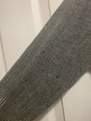 Zara Charcoal Heather Grey Camisole Pointelle Sweater (Size Medium)