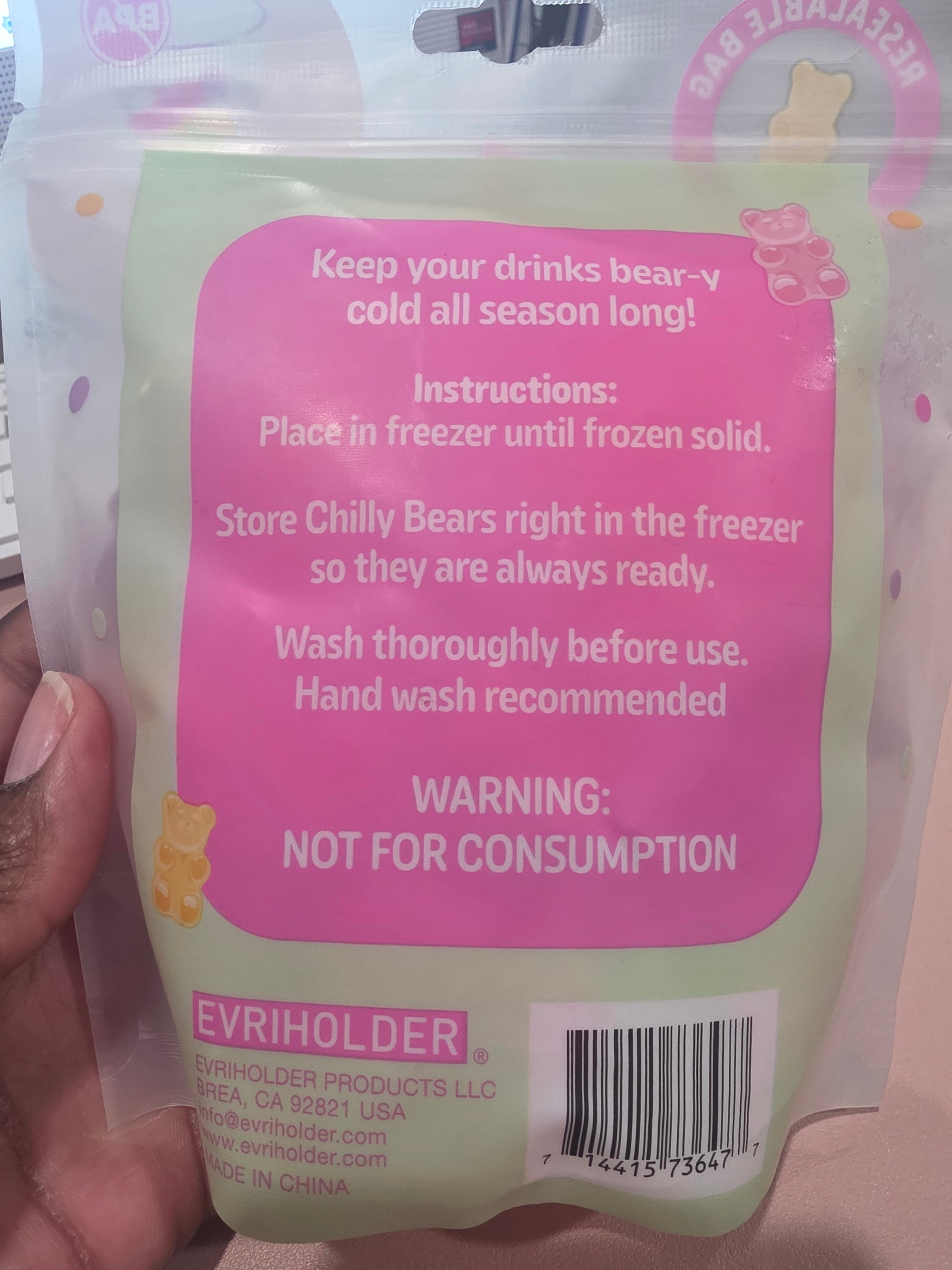 Chilly Bears (Reusable Ice Cubes) - 32 Pcs