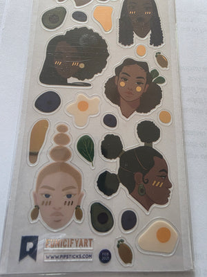 Urban Women Stickers African American