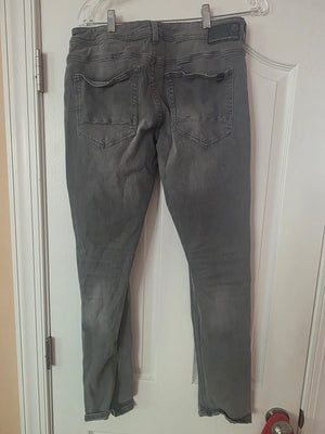 Unisex Grey Wash Denim Jeans (32/32) Gently Used Skinny Straight Buffalo David Bitton