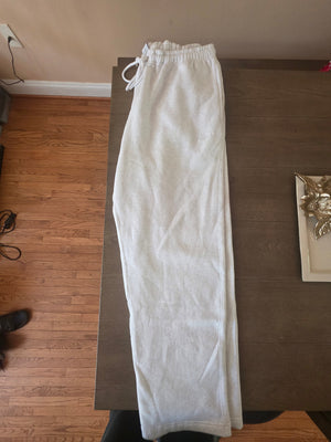 Mens Nike Straight Leg Standard Fit Regular Length Pants (Size XL) Off White