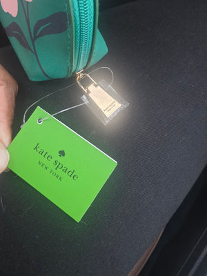 Kate Spade Floral Pencil Case Includes
Gold Metal Pencil Sharpener Plastic Ruler
Golden Colored Eraser