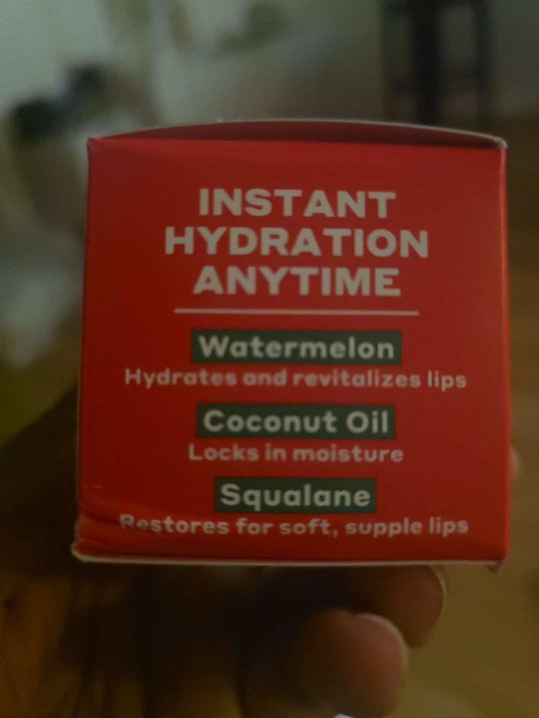 Lip Mask with Watermelon and Basil Hydrating Lip Treatment