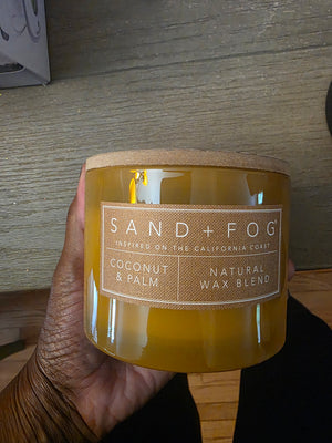 Sand + Fog Coconut & Palm Natural Wax Blend Candle