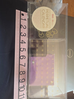 Hello Kitty Acrylic Perpetual Calendar