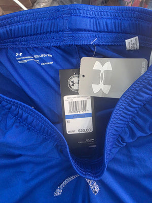 outh Extra Large Royal Blue Under Armour Athletic Shorts