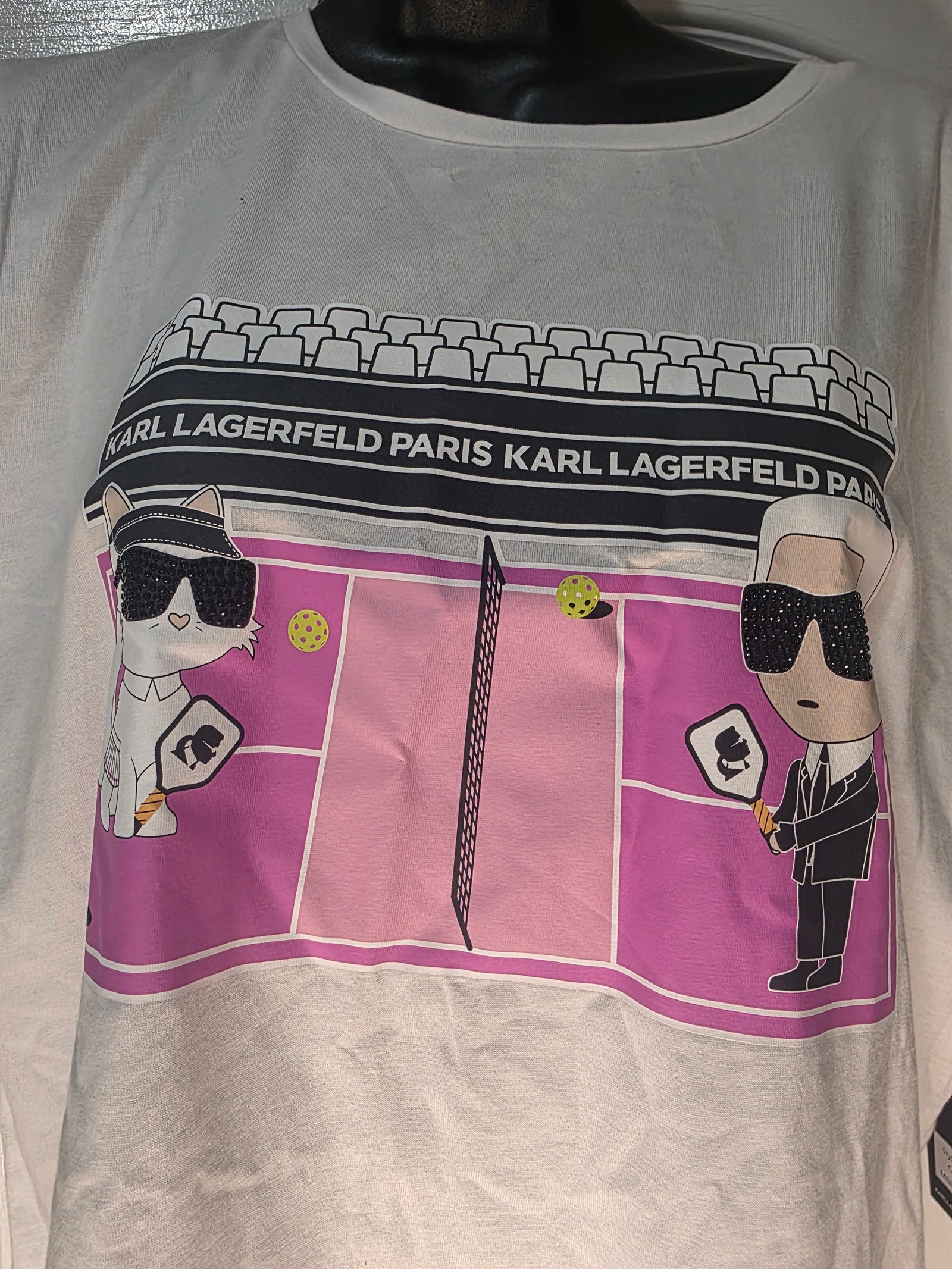 Karl Lagerfeld Paris Duo Pickleball Tee (Size Medium)