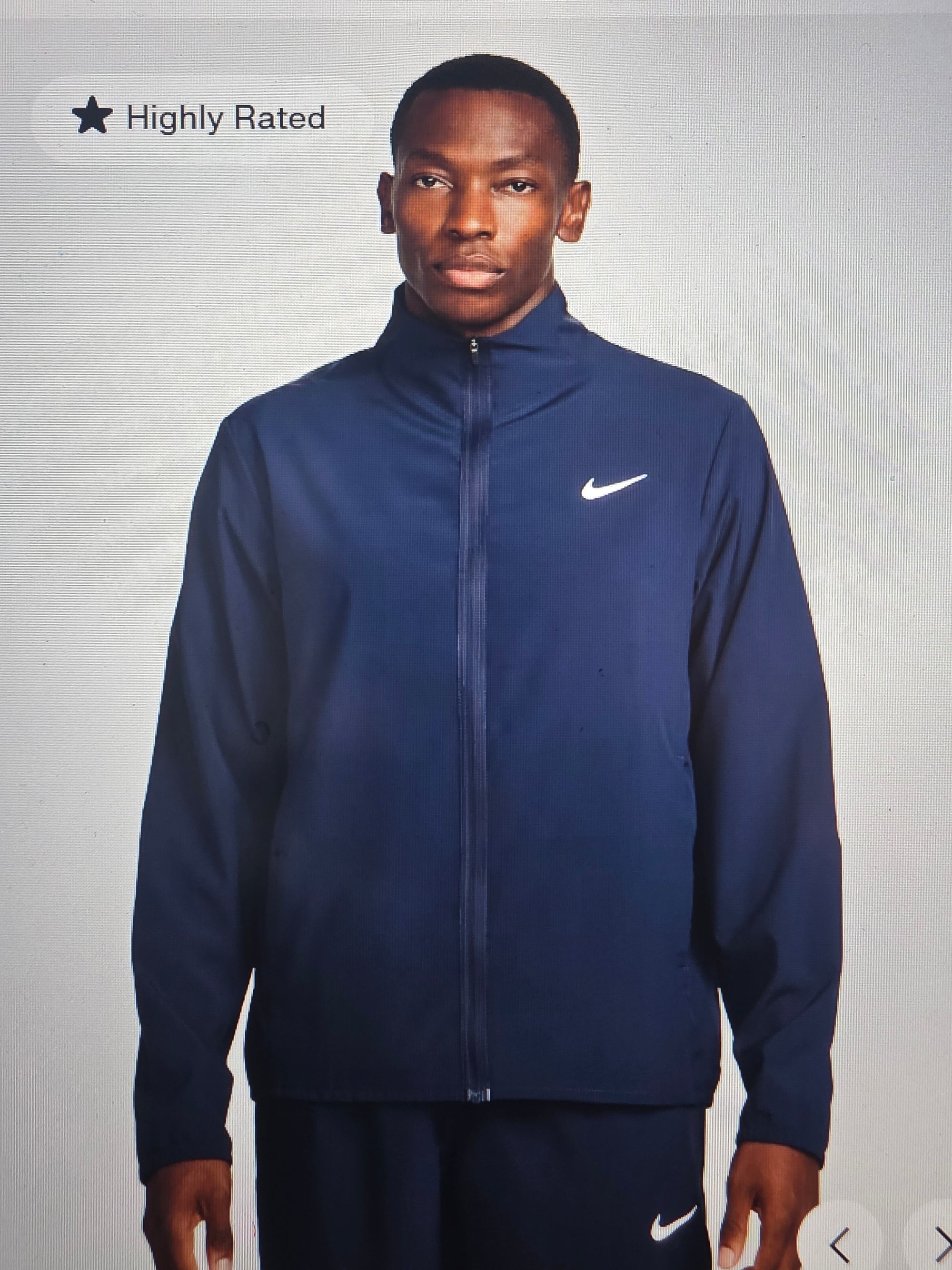 Nike Men's DRI-Fit Versatile Jacket Obsidian - Size SMALL
