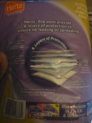 Hart Home Protection Odor Eliminating Lavendar Dog Pads (Regular Size - 14)