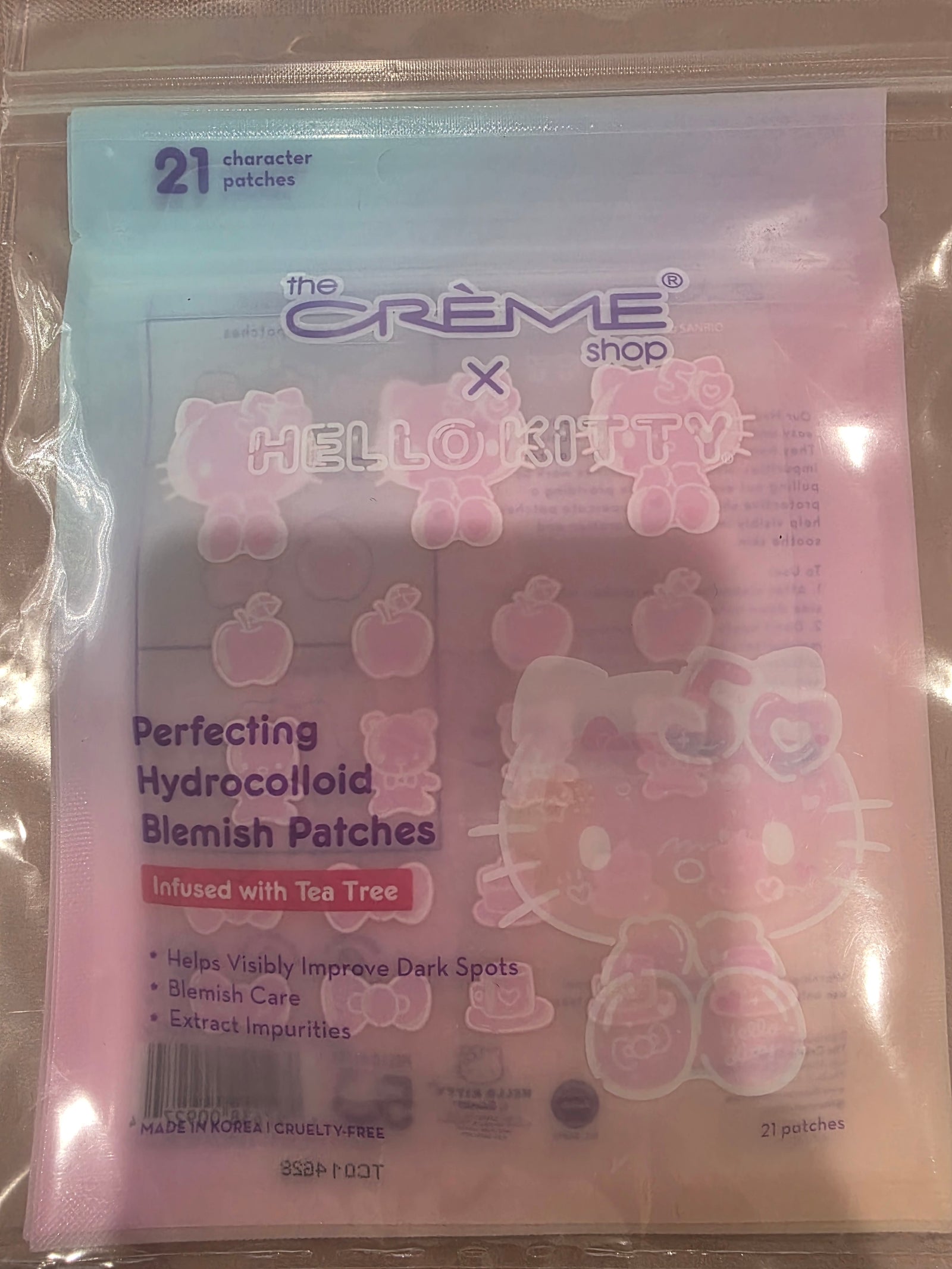 CREME Shop x Hello Kitty Perfecting Hydrocolloid Blemish Patches (21 Character Patches/Pack - 3)