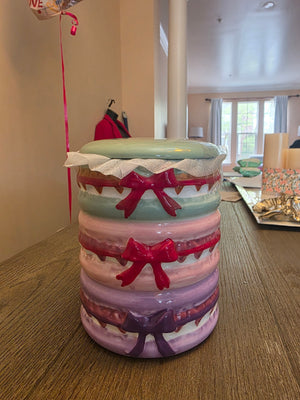 3-Tier Pastel Stacked Macaron Storage Jar Canister (New)