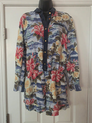 Womens Juicy Couture Tropical Romper (Medium) New
