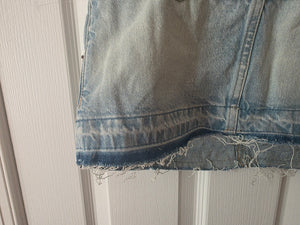 Light Blue Denim Crop Top (Size XS)