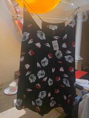 Loft Spaghetti Strap Floral Top (Medium)
