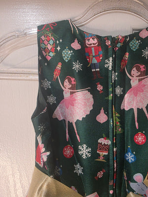 Bonnie Jean Green Christmas Dress (Children's Size 8)