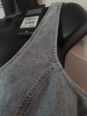 Women’s Denim Bustier Halter Top True Religion (Size Medium (M)) - NWT