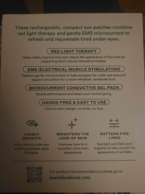 Mario Badescu Skin Care Red Light + EMS Under Eye Patches