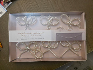 Imitation Pearl Bow Garland (6 foot)