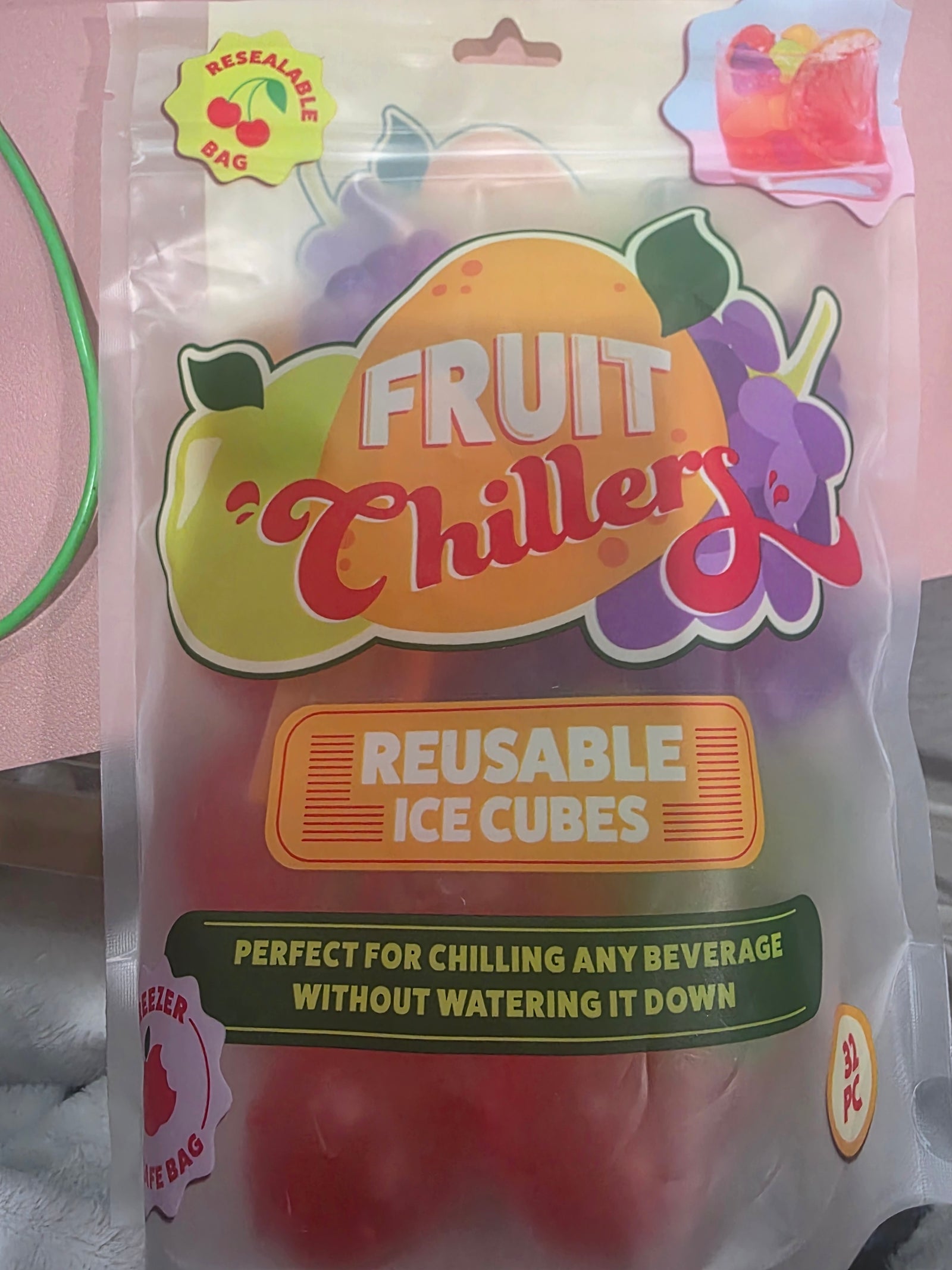 Fruit Chillers Reusable Ice Cubes 32 Pcs